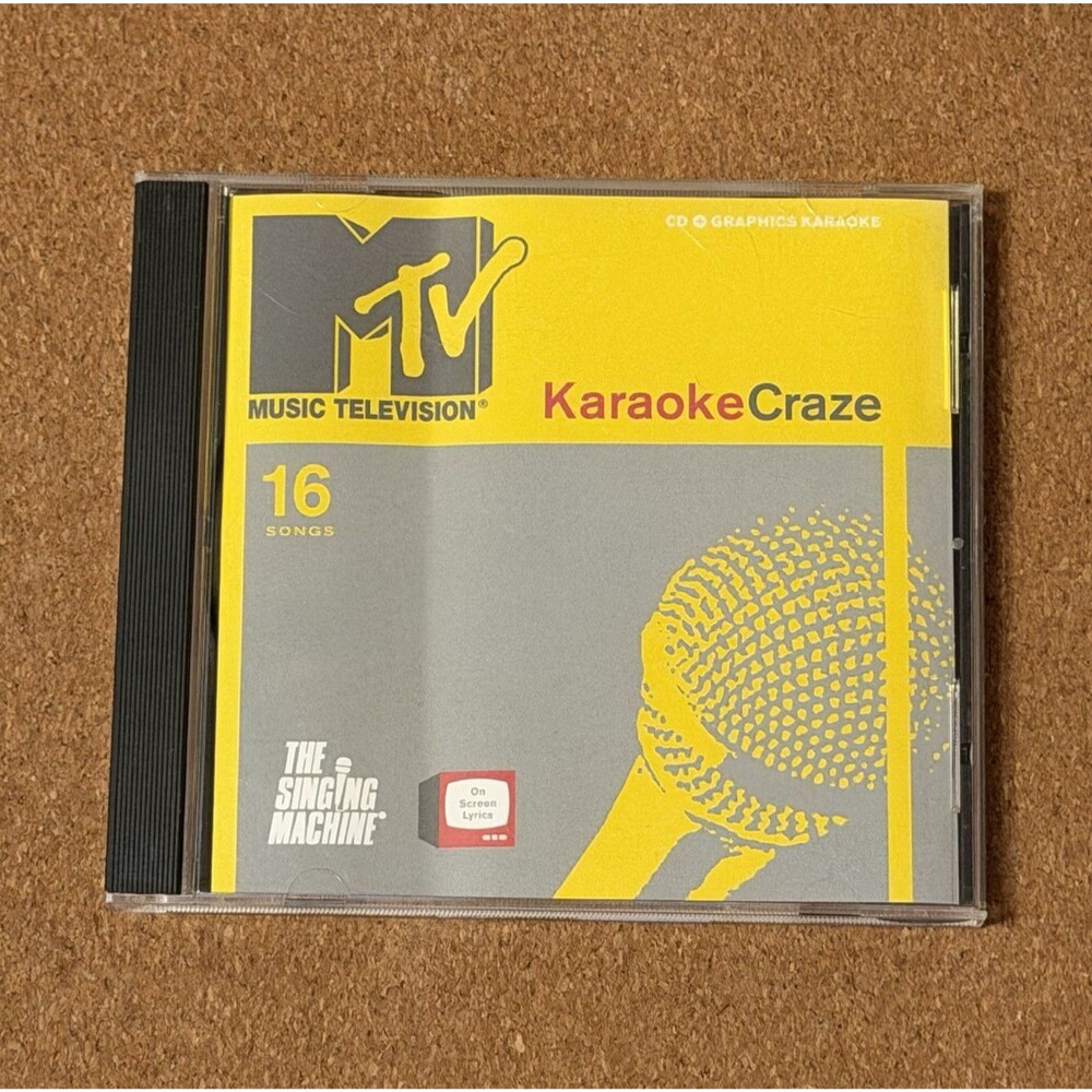 The Singing Machine MTV Karaoke Craze CD+G CDG Disc 16 Songs English G8601
